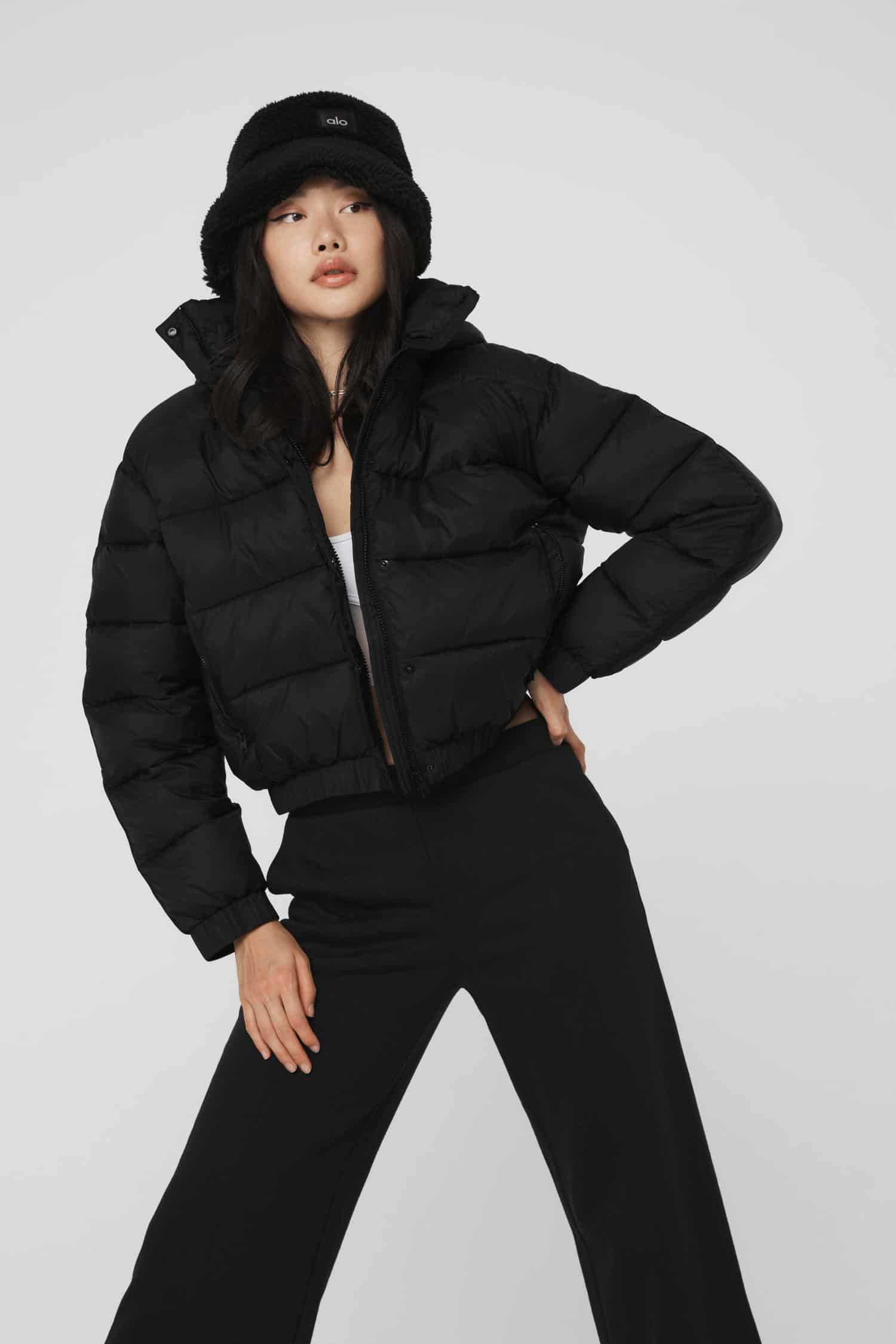 Aspen Love Puffer Jacket - Black