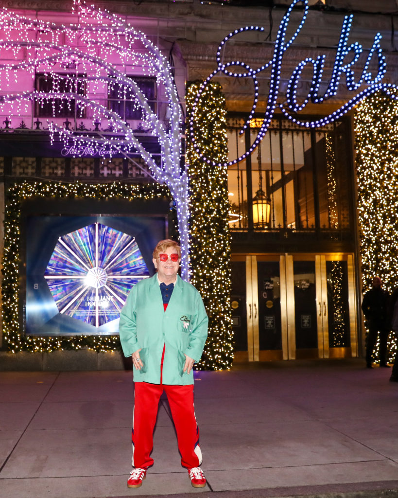 Elton John Stops Traffic on Fifth Avenue