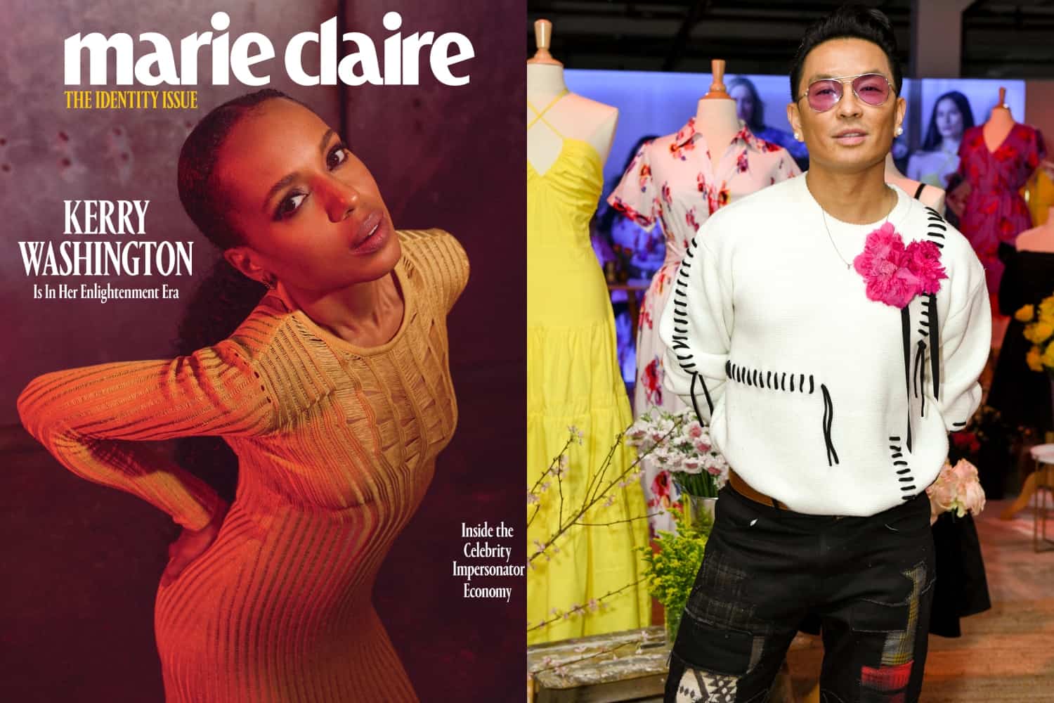 Kerry Washington Covers Marie Claire, Partying With Prabal