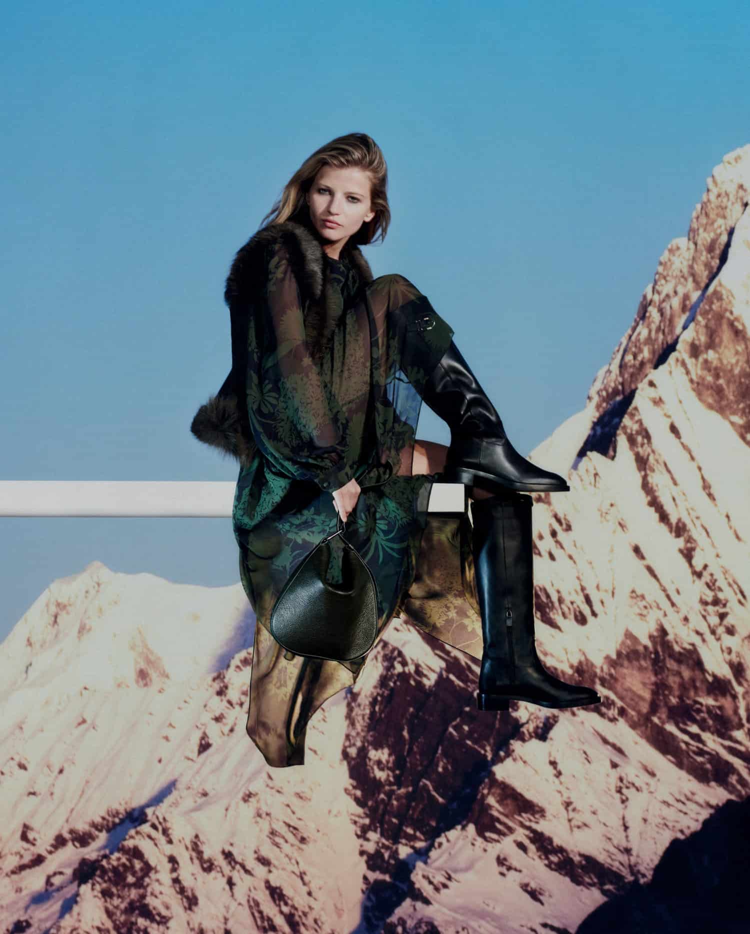 Lila Moss For Maje, Bottega Veneta, Loewe, And Neiman Marcus Campaigns