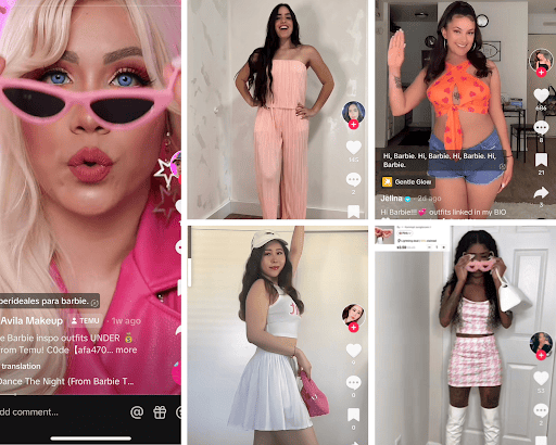 Barbie Fans are Bringing Big Screen Glamor to Life with Temu