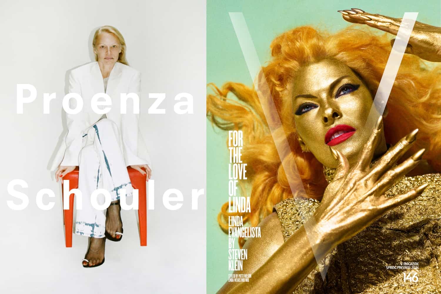 Pamela Anderson Fronts Proenza Schouler’s New Campaign, Linda Evangelista Covers V, W’s Best Performances, Rosie Huntington-Whiteley For Alo, And More!