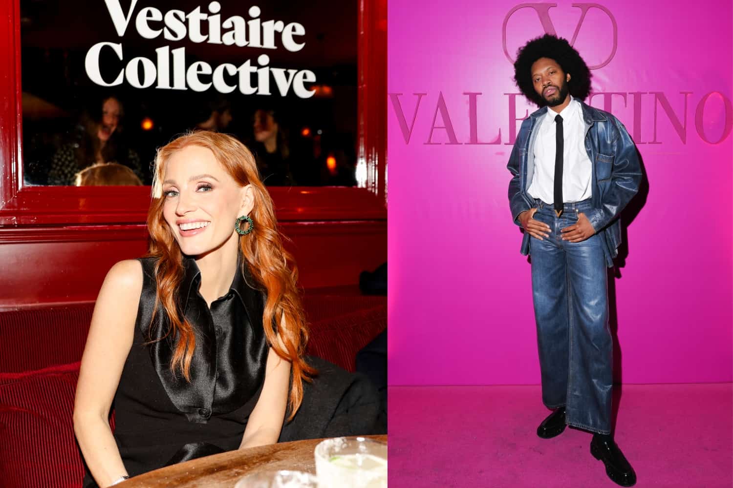 Valentino Paints Soho Pink, A Night Out At The Nines With Vestiaire Collective, Jessica Chastain, & Elizabeth Stewart