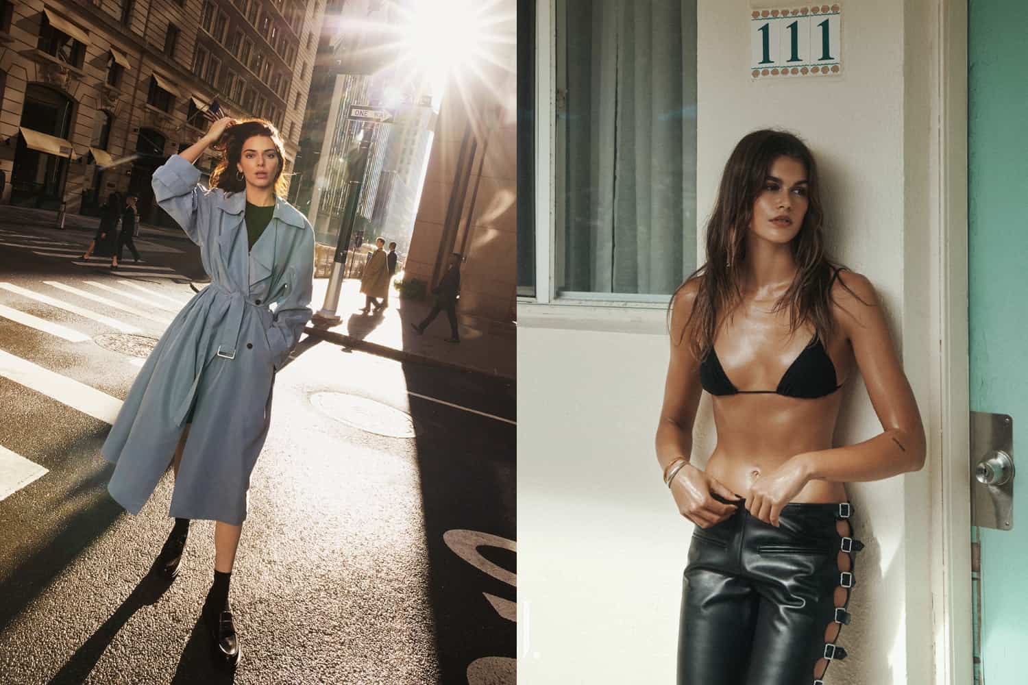 Kendall Jenner Reunites With Calvin Klein, Spring Fashion With Kaia Gerber