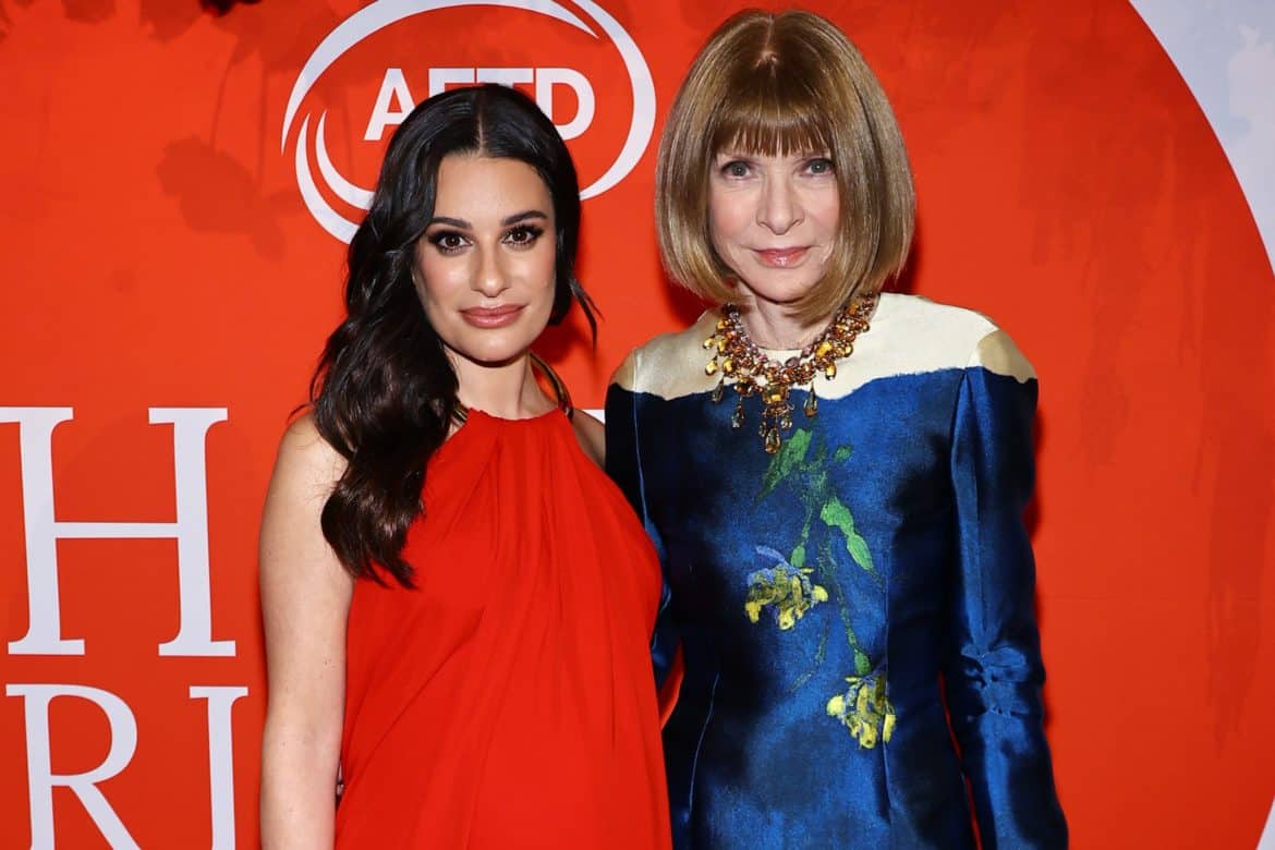 Lea Michele, Anna Wintour, Association for Frontotemporal Degeneration, AFTD, red carpet, galas, parties
