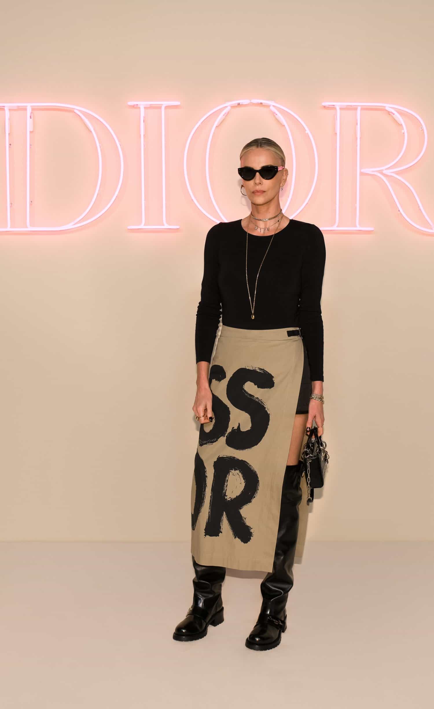 Dior, fashion show, New York City, Charlize Theron