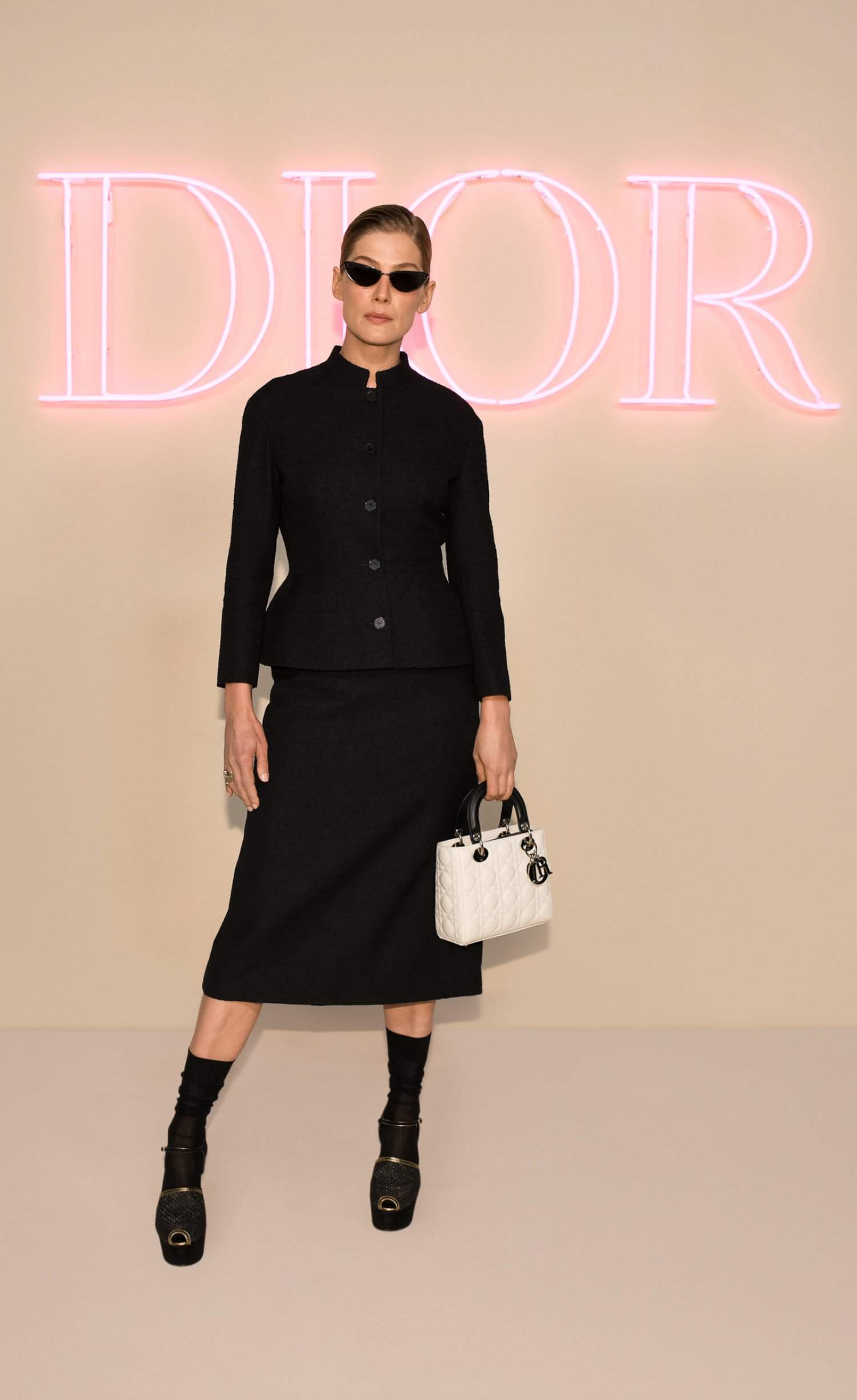 Dior, fashion show, New York City, Rosamund Pike