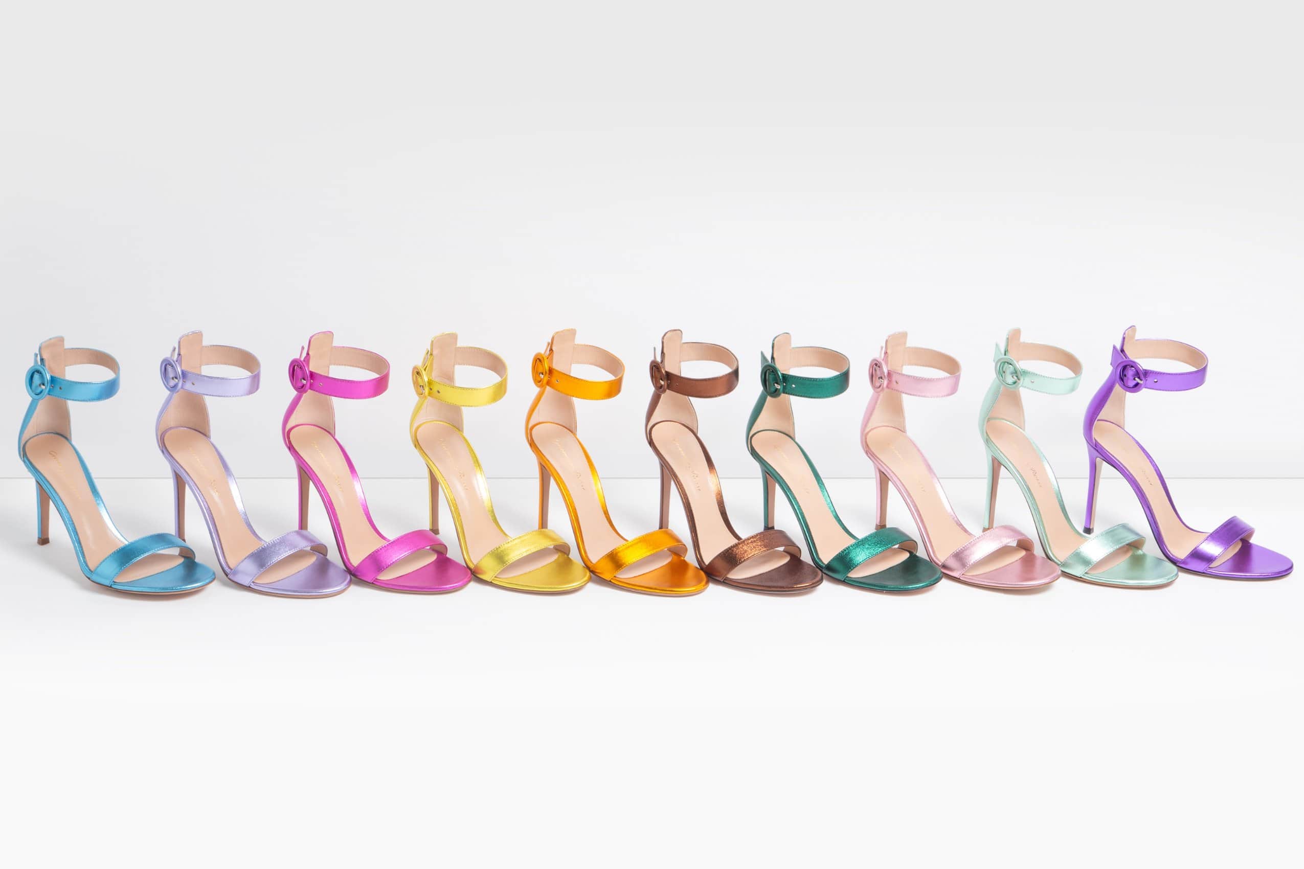Gianvito Rossi's Colorful New Capsule Celebrates The Portofino Sandal