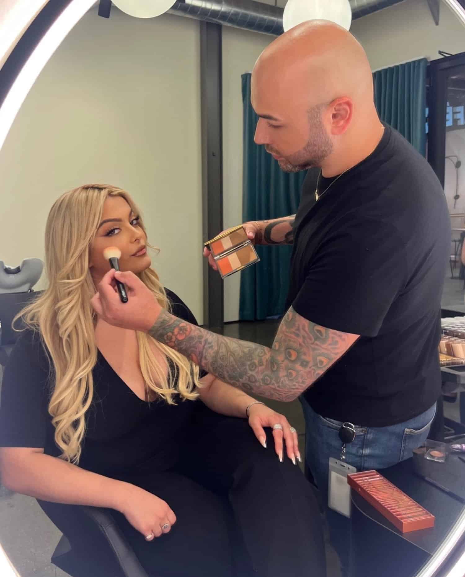 Steve Kassajikian, Bebe Rexha, Urban Decay, makeup, beauty, makeup artists