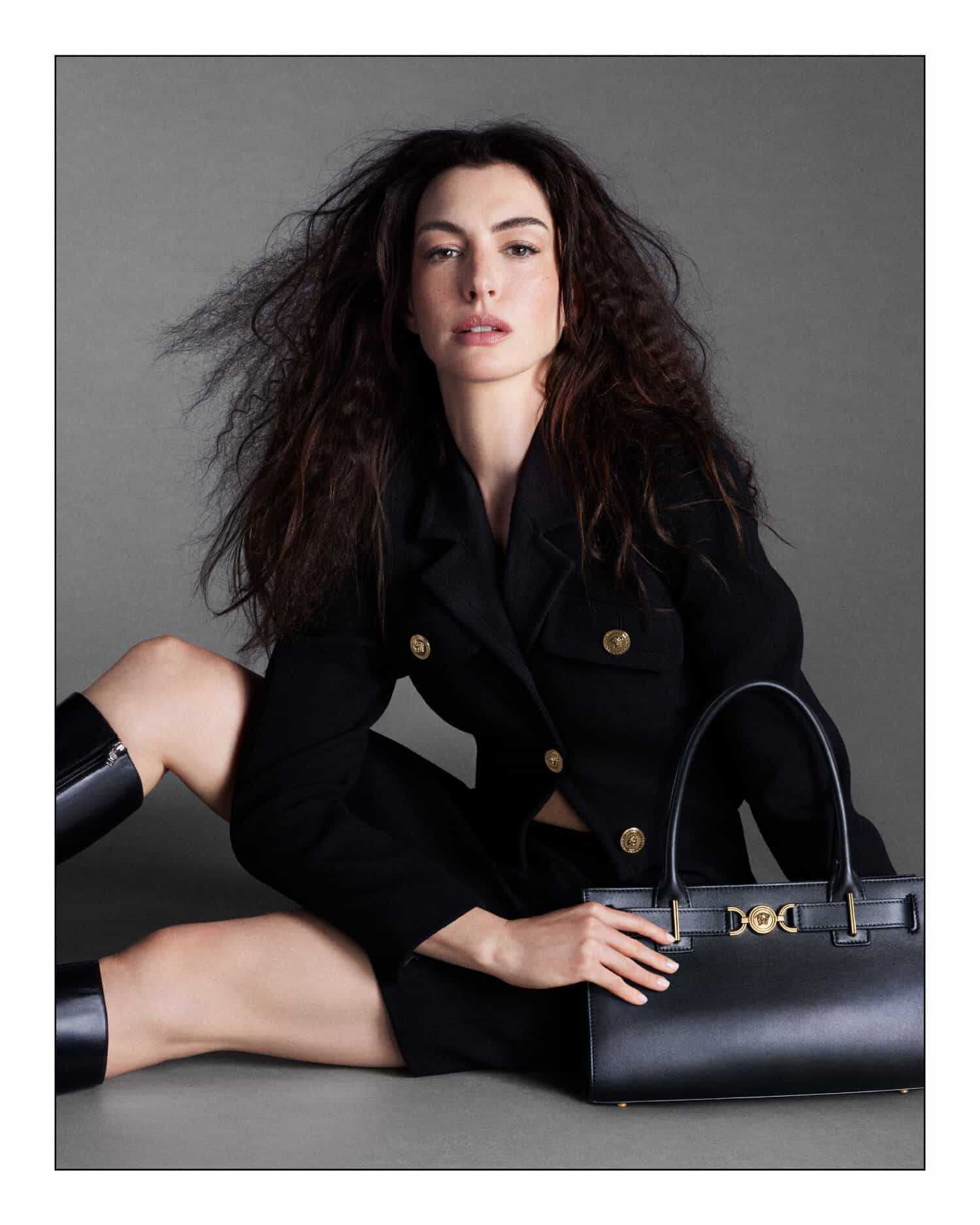 Anne Hathaway, Versace, Donatella Versace, campaigns, Mert and Marcus