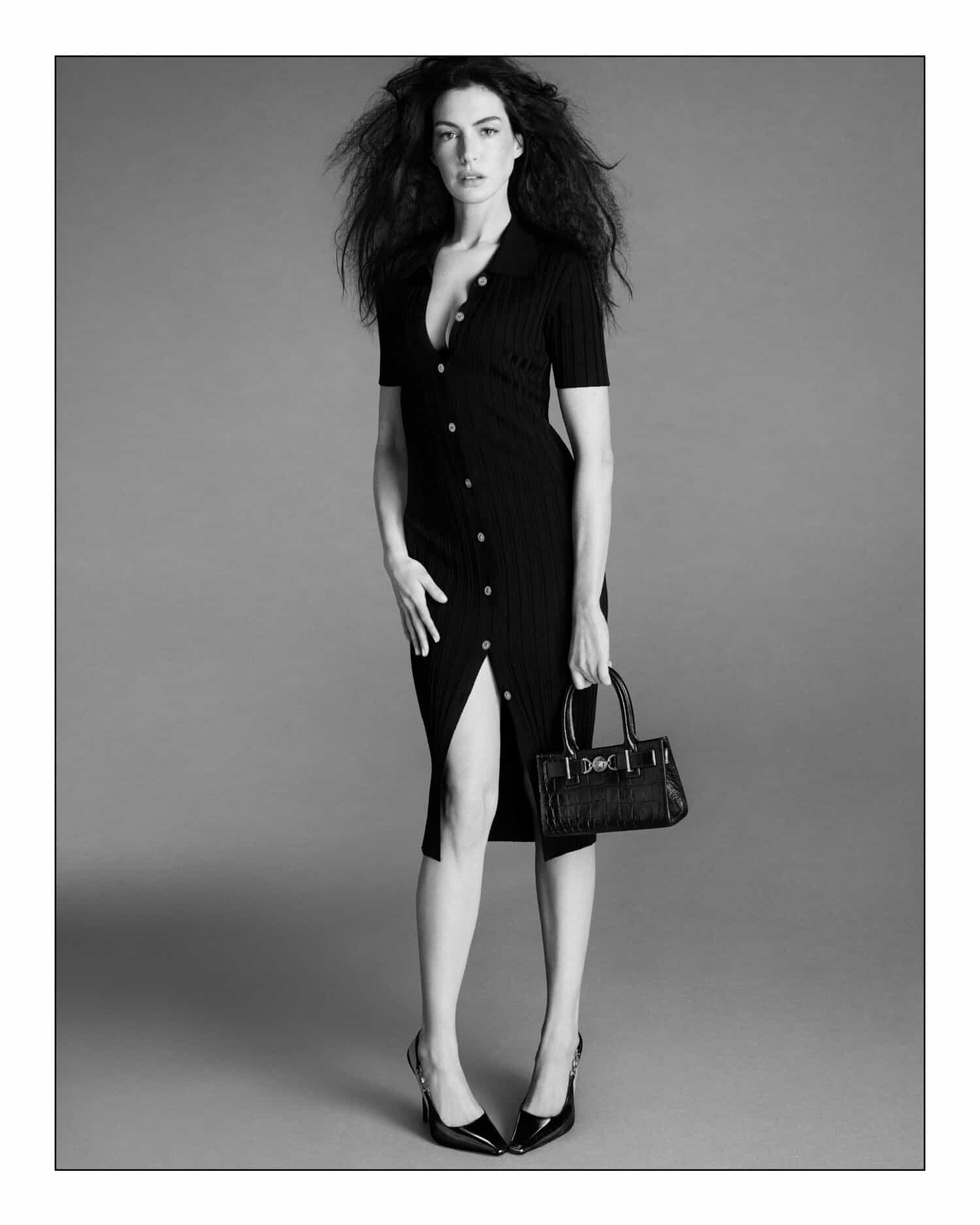 Anne Hathaway, Versace, Donatella Versace, campaigns, Mert and Marcus