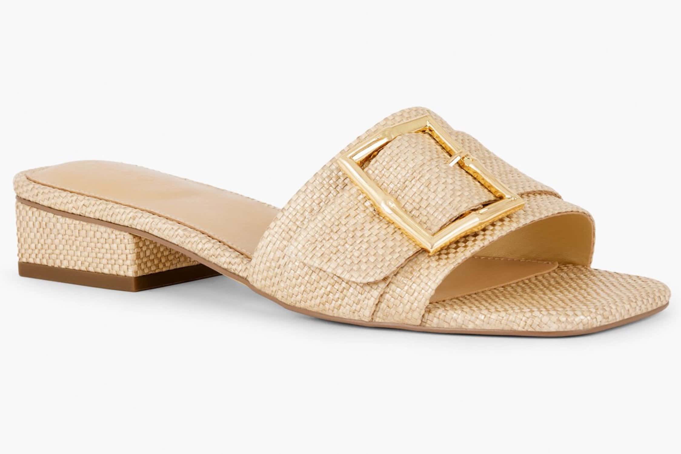 Talbots, Mother's Day, gifts, gift guide, shoes, sandals, raffia sandals, slides, slide sandals 
