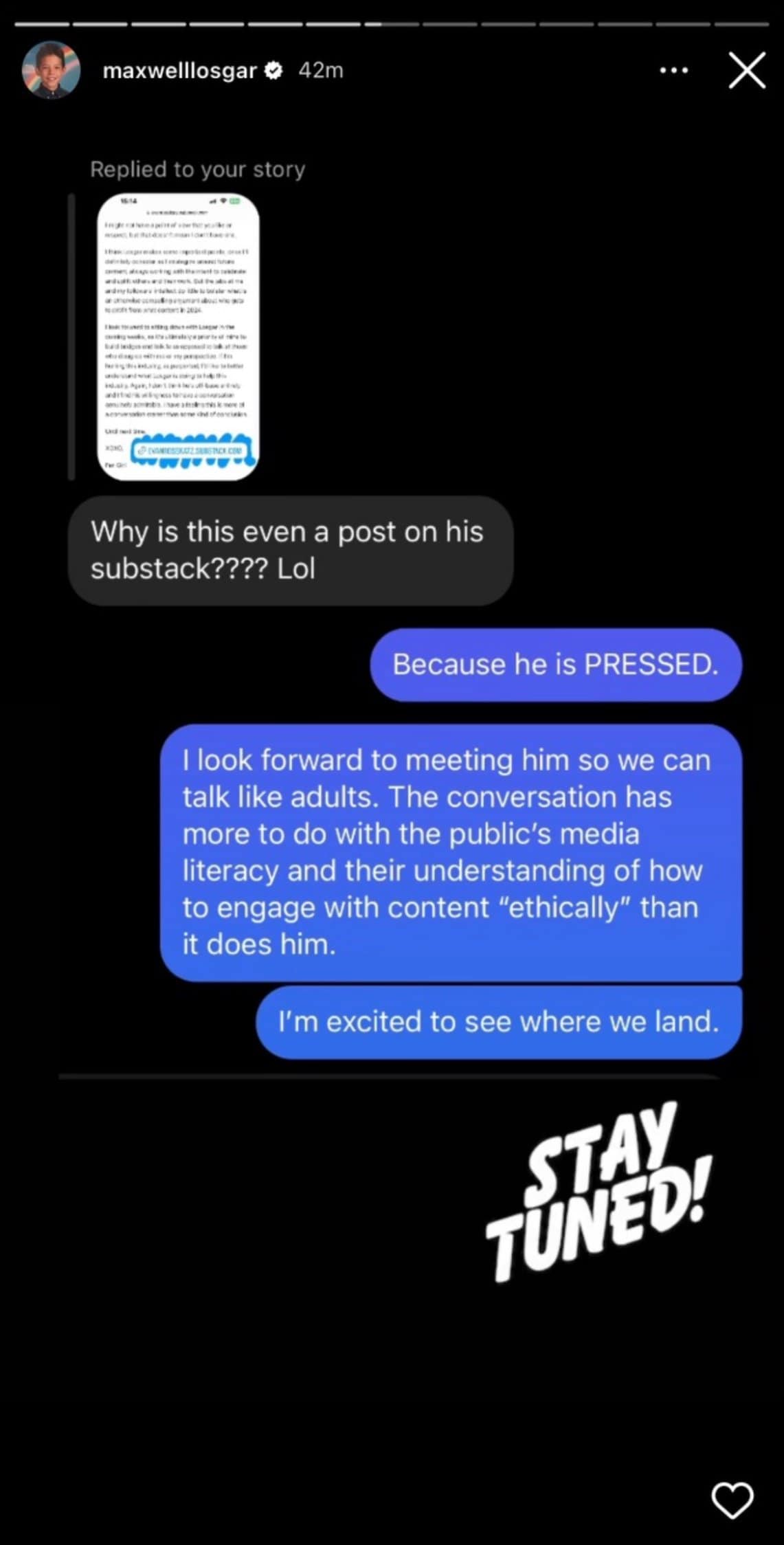 Maxwell Losgar, Instagram, Instagram Stories, social media, editors 