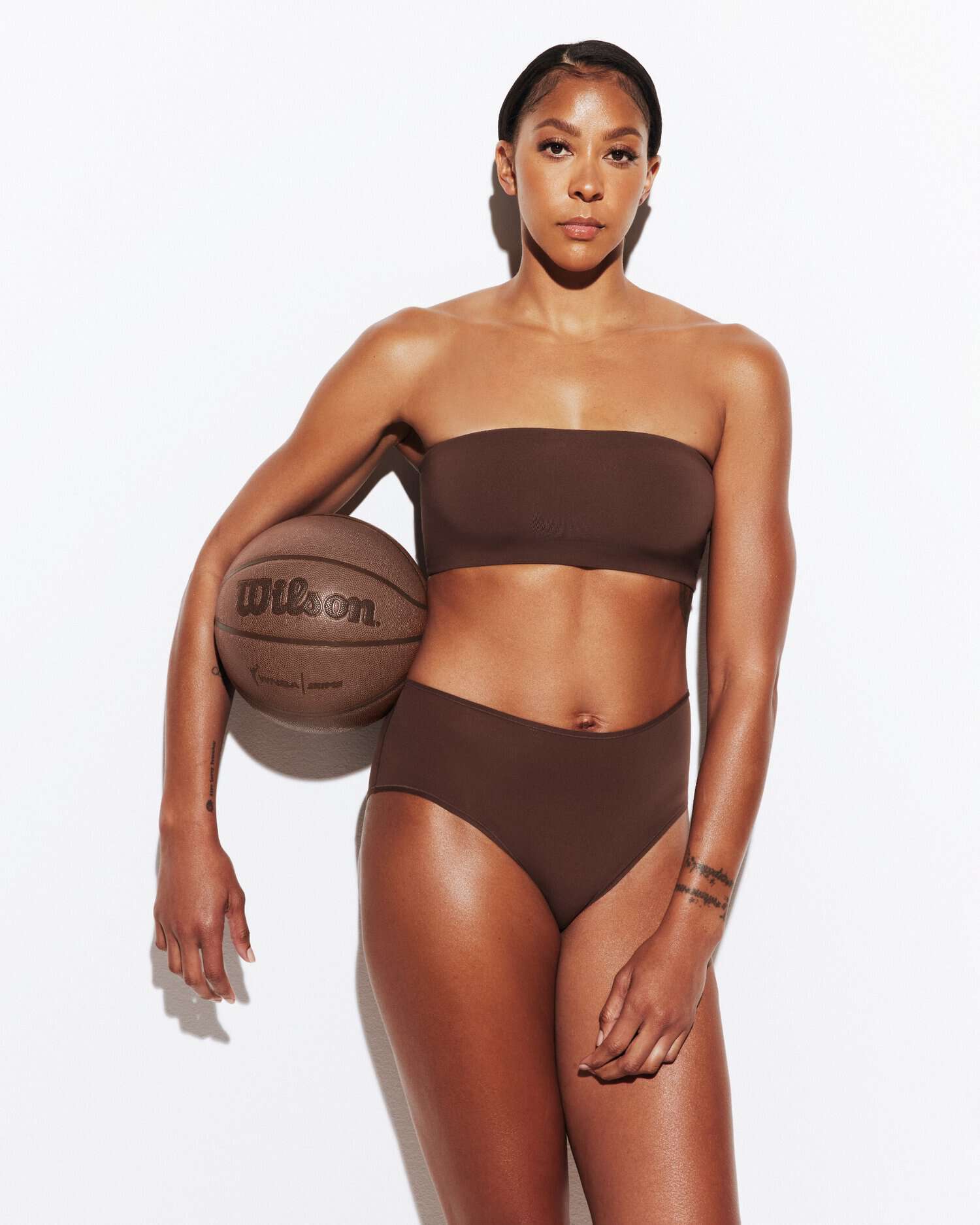 SKIMS, Kim Kardashian, underwear, campaign, Candace Parker, WNBA, basketball, sports