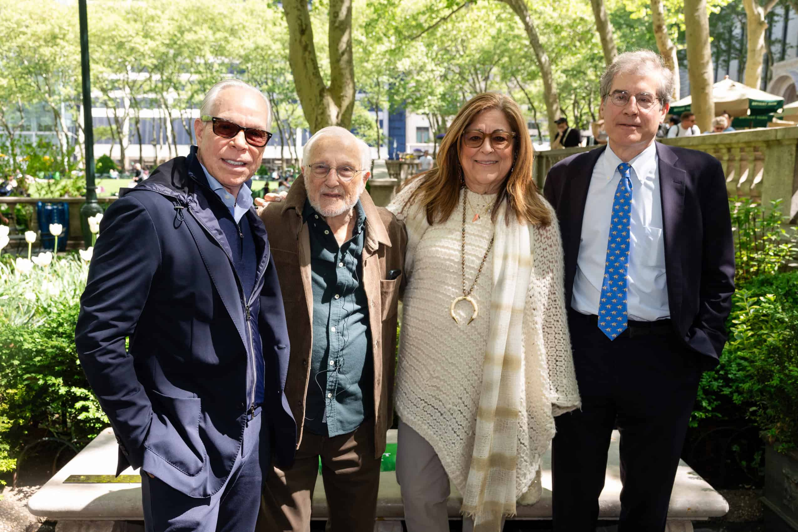 Stan Herman and Fern Mallis Honored with Bryant Park Bench