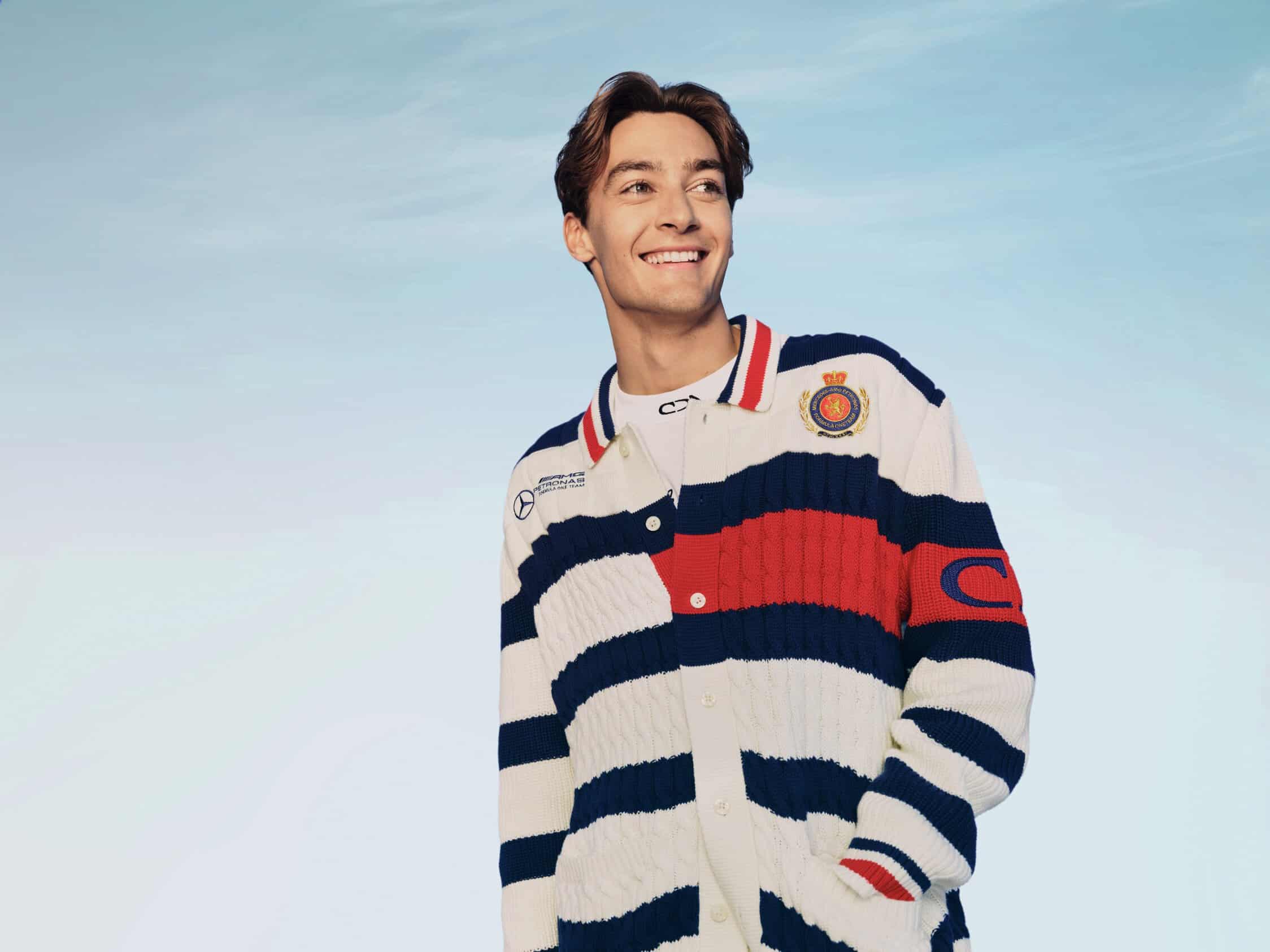 Tommy Hilfiger, campaigns, fashion, Clarence Ruth, Lewis Hamilton, George Russell, racing, collaborations, Mercedes-AMG PETRONAS, Formula One
