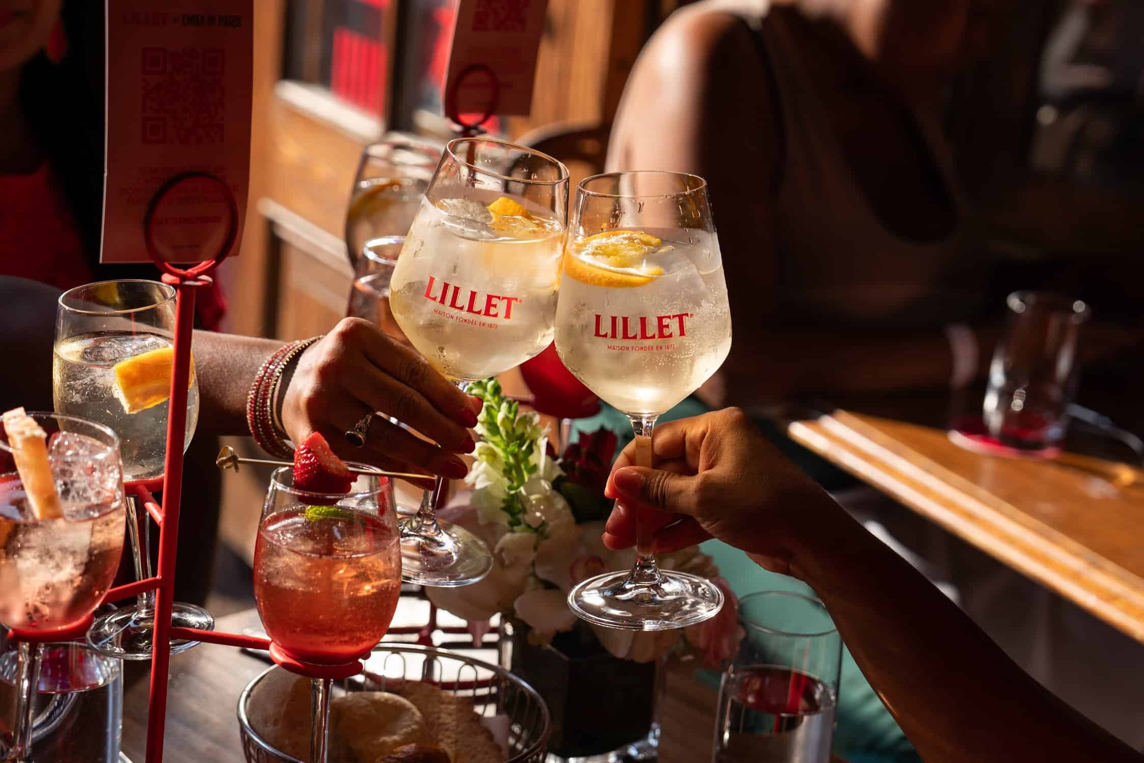 Emily in Paris, Lillet, Cafe de Lillet, events, wine, collaborations, parties