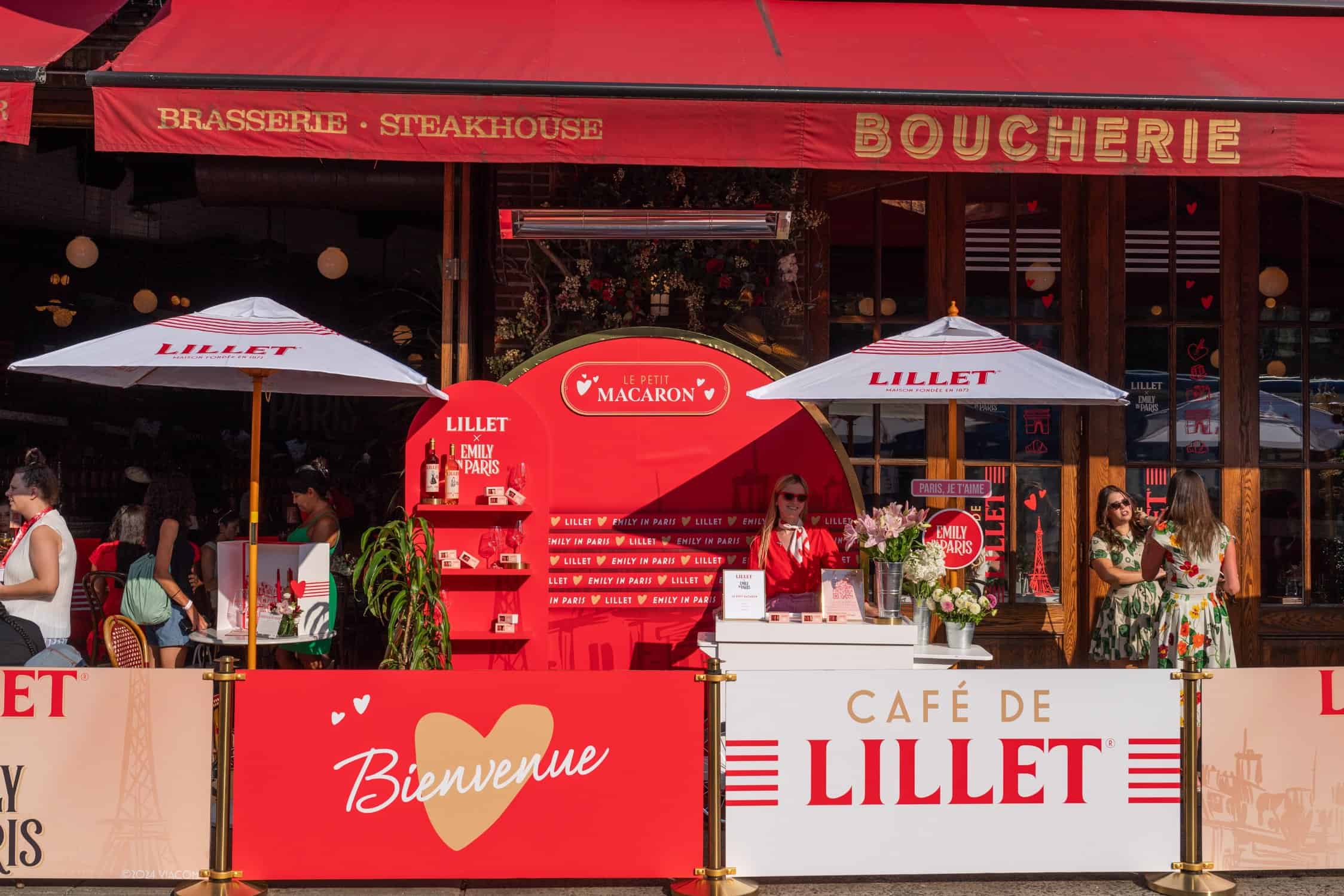Emily in Paris, Lillet, Cafe de Lillet, events, wine, collaborations, parties