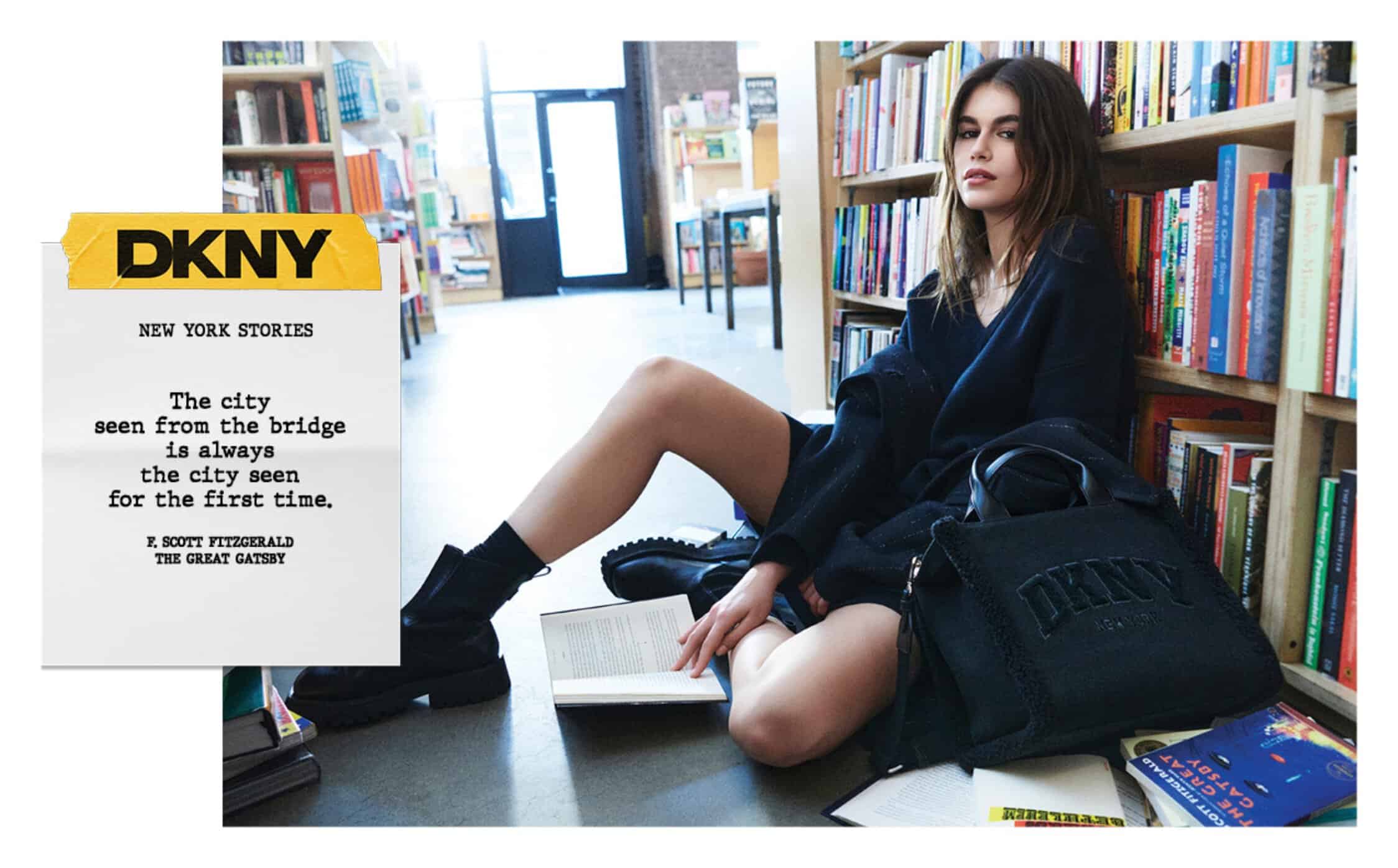 DKNY, Kaia Gerber, fashion, models, campaigns, Fall 2024