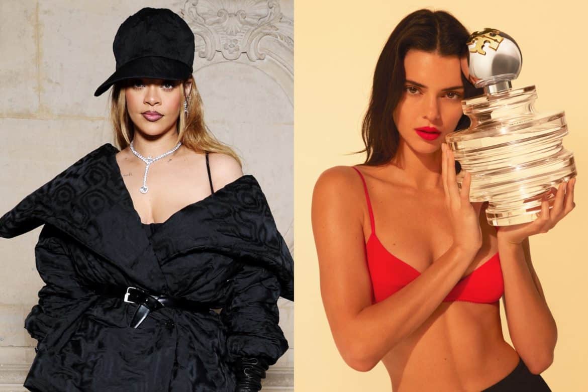 Rihanna, Dior, Kendall Jenner, Kendall Jenner, Tory Burch, fragrances, beauty, perfume, campaigns