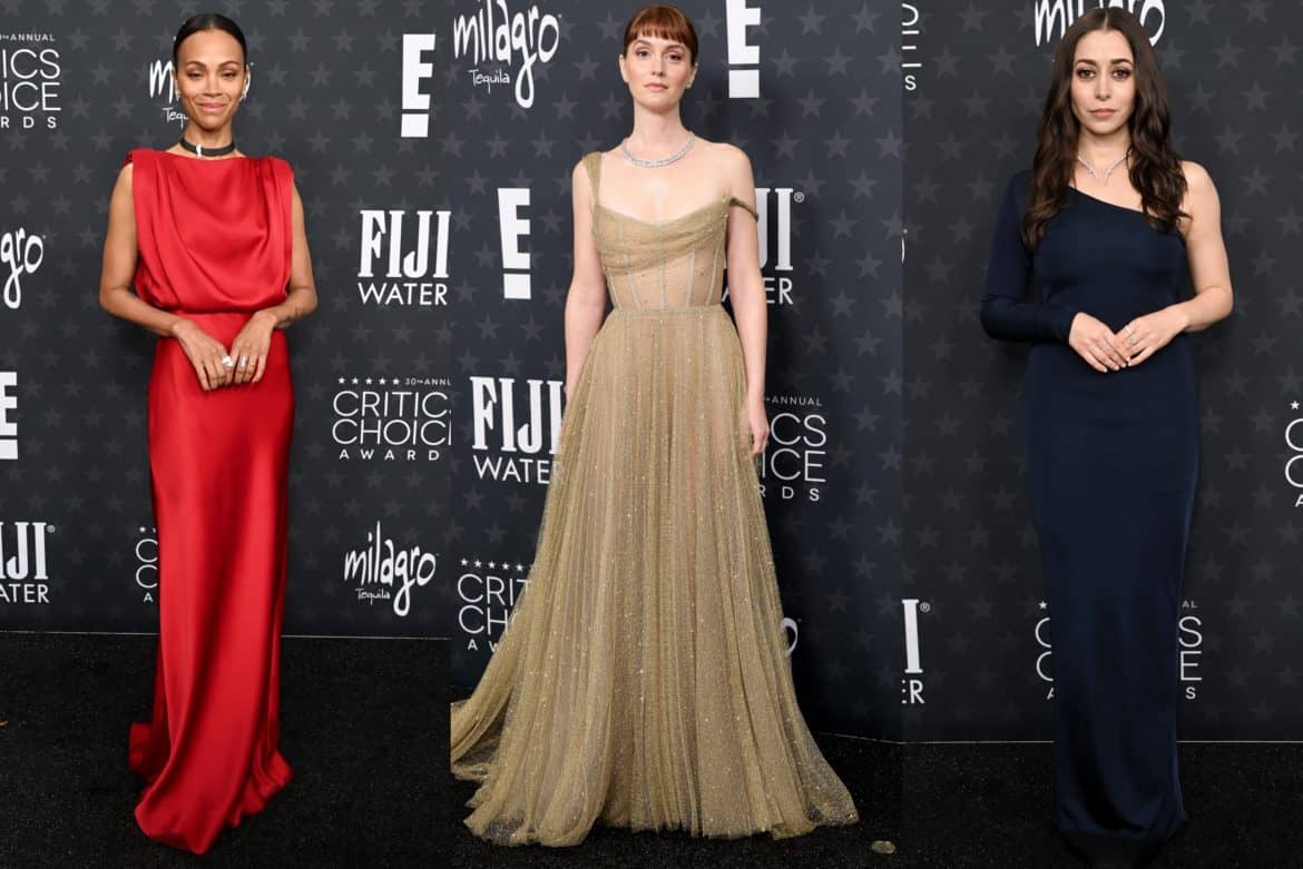 Critics Choice Awards, Leighton Meester, Ariana Grande, Zoe Saldana, Lupita Nyong'o, Cristin Milioti, Dior, Chanel, Saint Laurent, red carpet, celebrity red carpet, awards season, 2025 awards, 2025 red carpet