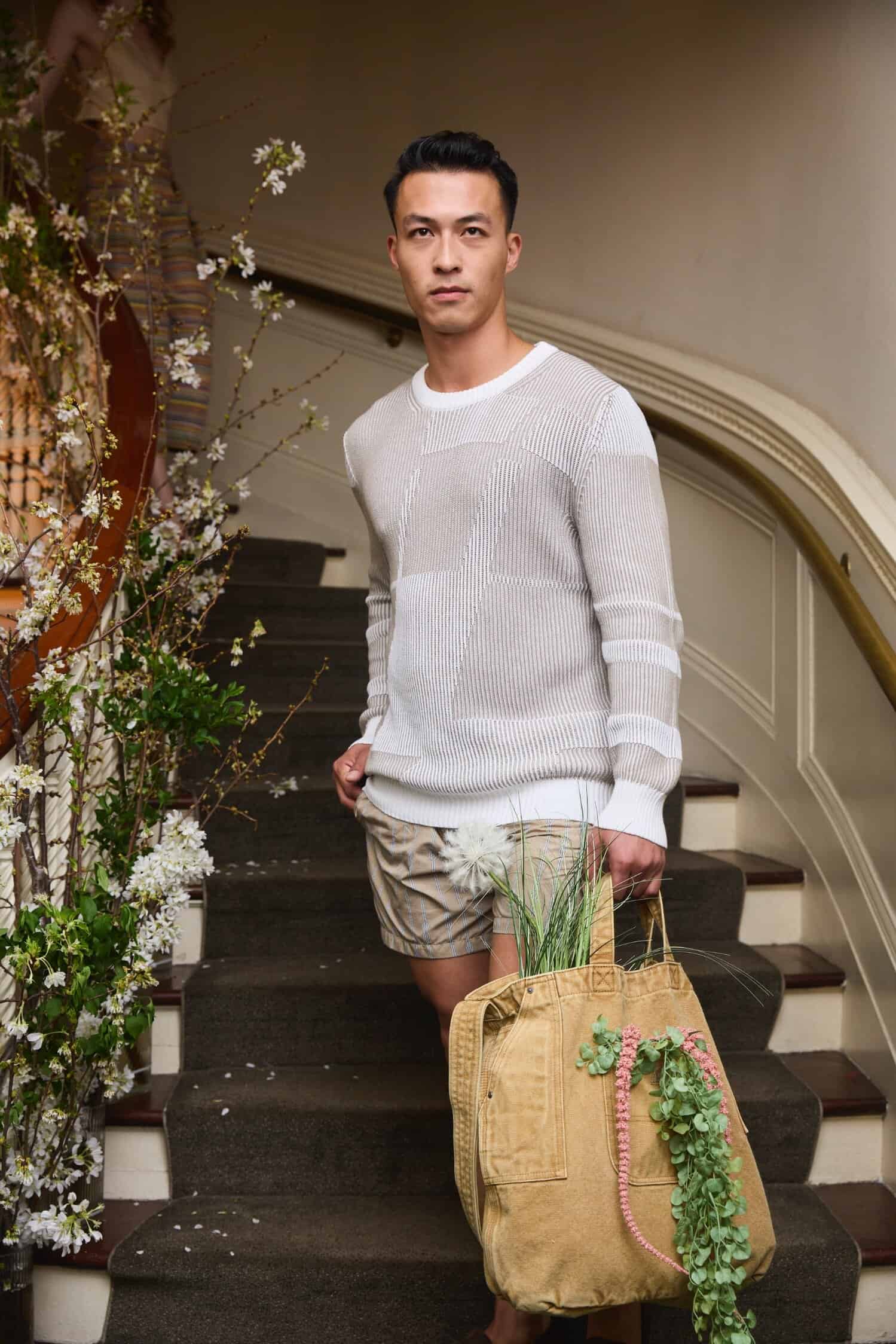 Le Sarte Pettegole blouse & skirt, Cuoieria Fiorentina bag