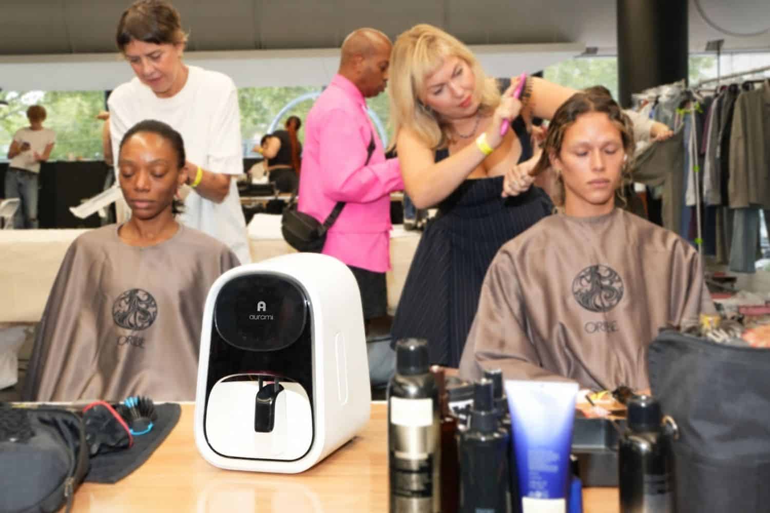 Aurami Brings a New Kind of Manicure Backstage at NYFW